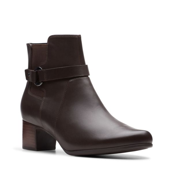 Clarks Womens Un Damson Mid Ankle Boots Brown | UK-8374956